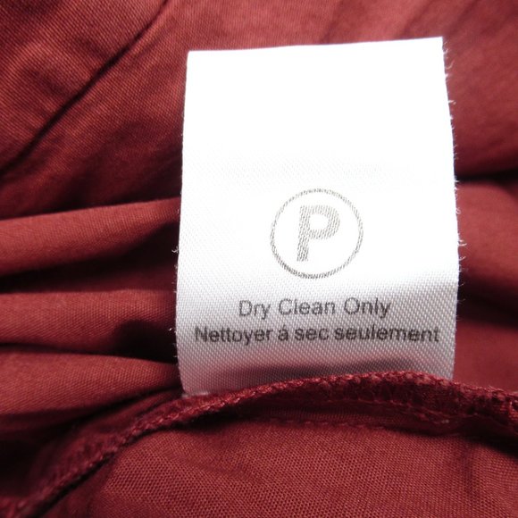 Anthropologie Nikasha Utility Cargo Blouse Crimson Red Medium - Picture 8 of 8